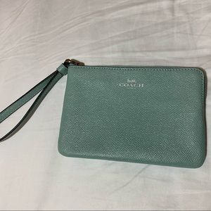 Light blue sparkly Coach wristlet